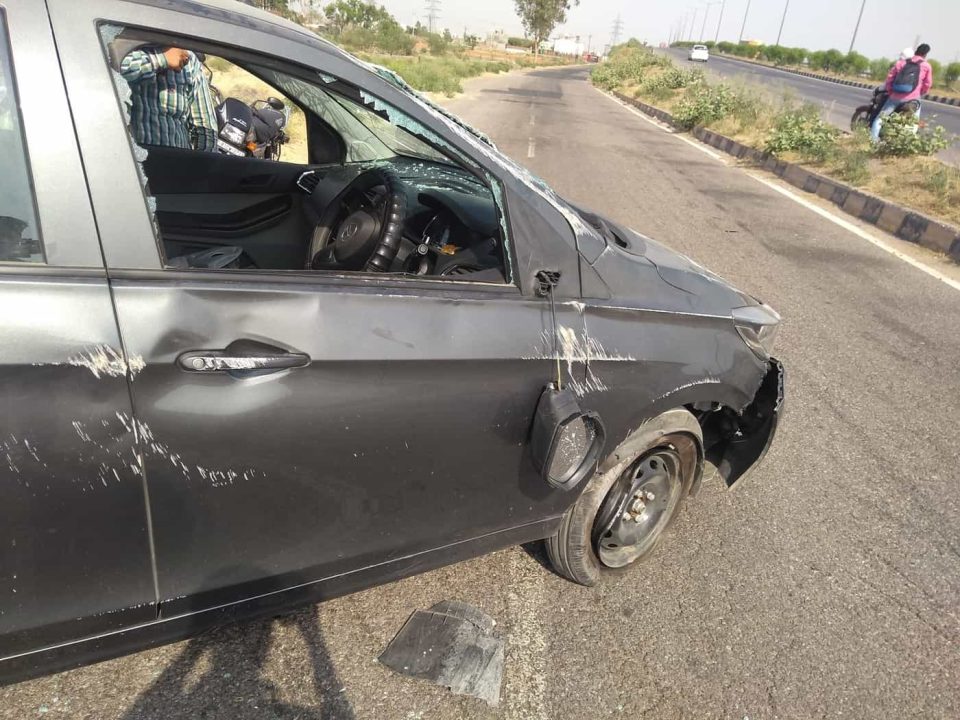 Tata Tiago accident driver safe img2