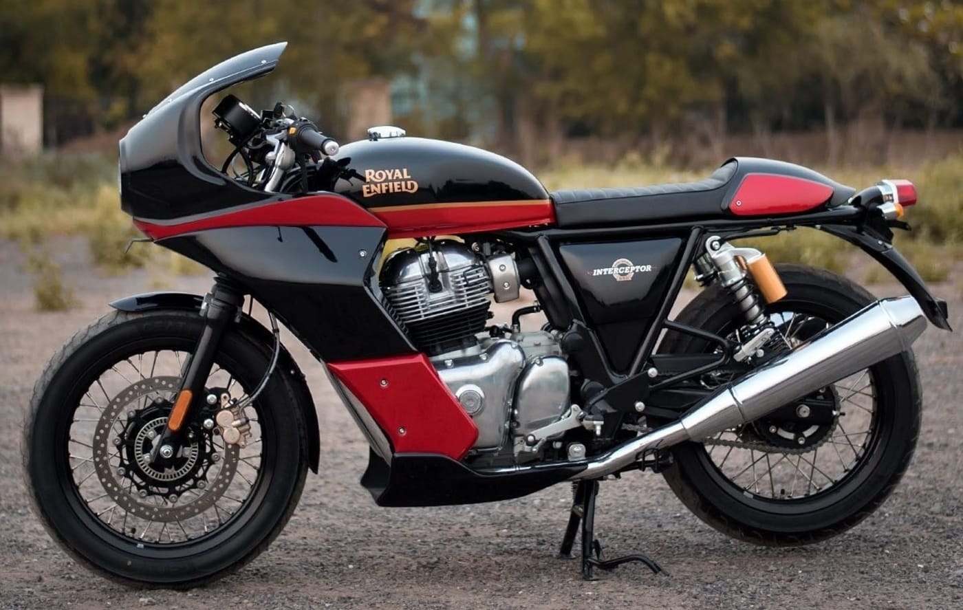 Royal Enfield Continental GT650 Looks Pretty With A Custom Front Fairing