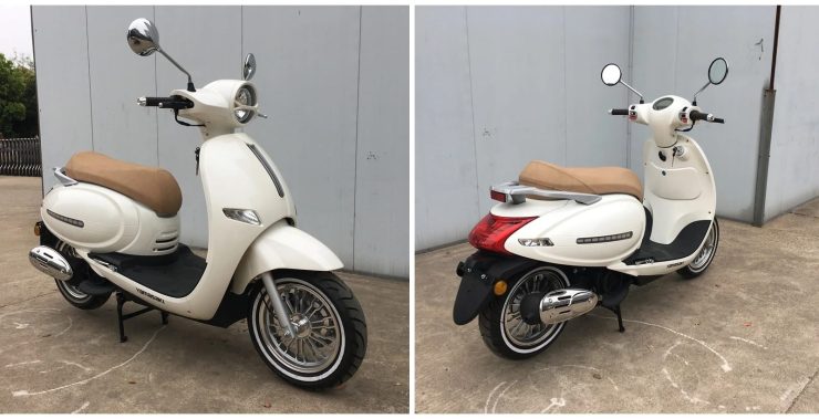 This Chinese Scooter Is A Hilarious Copycat Version Of Vespa ZX 125