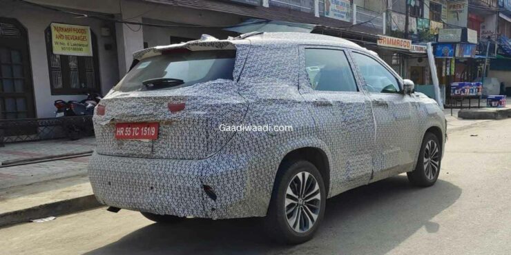 2022 MG Hector Facelift Spied