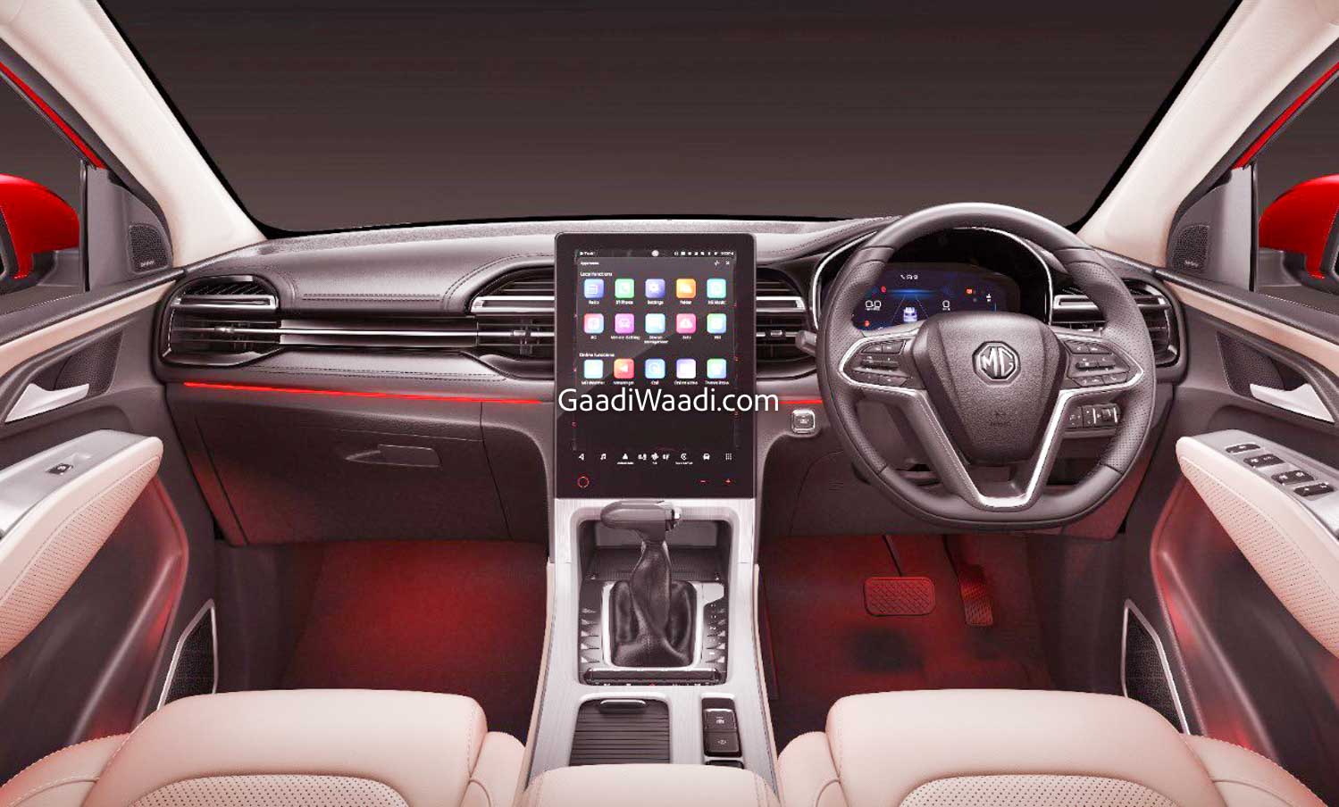 2022 MG Hector Facelift Interior Revealed Ahead Of Launch