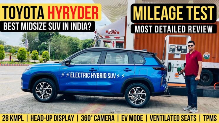 Toyota Hyryder mileage test video