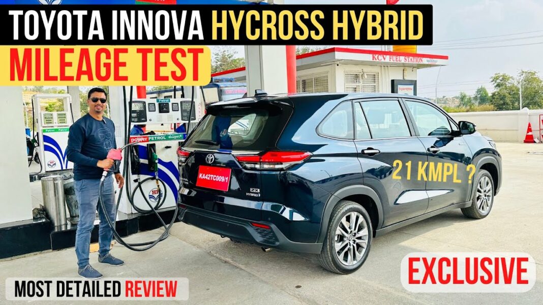 Toyota Innova Hycross Mileage Drive Review