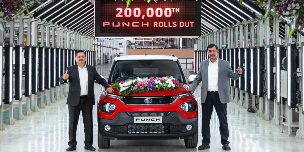 Tata Punch roll out two lakh units