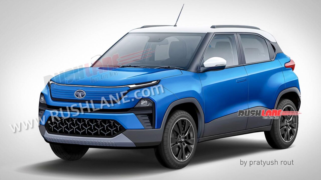 tata punch electric rendering-4