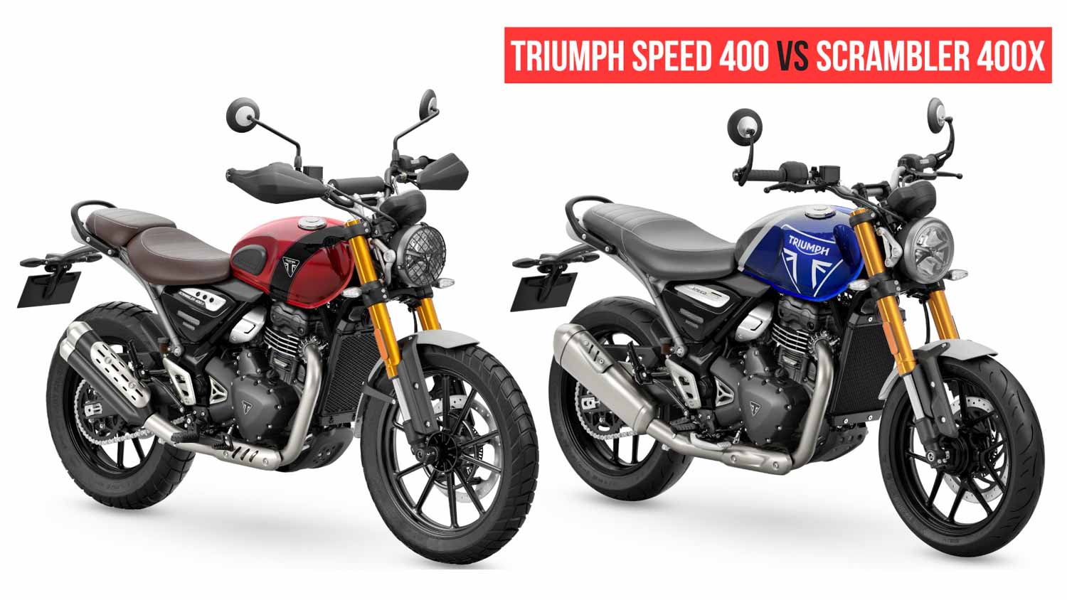Triumph Speed 400 VS Scrambler 400X: Key Differences