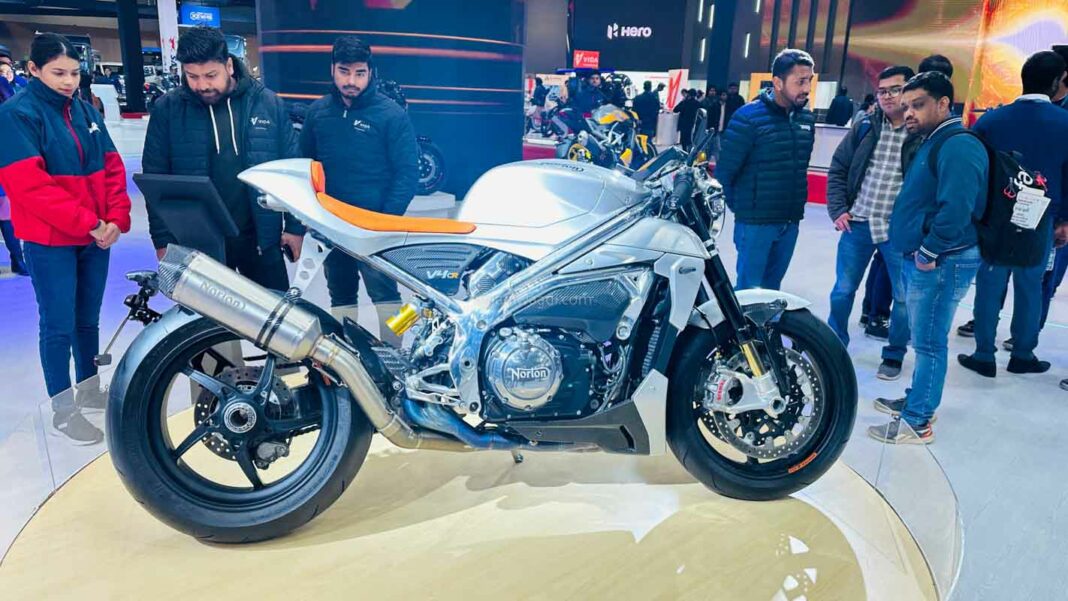 TVS-Owned Norton Brand Displays V4CR Cafe Racer With 185 Bhp