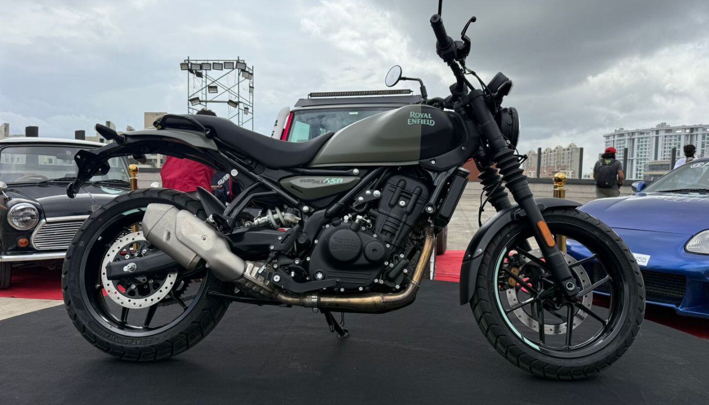 Royal Enfield Guerrilla 450 ‘Shadow Ash’ colourway