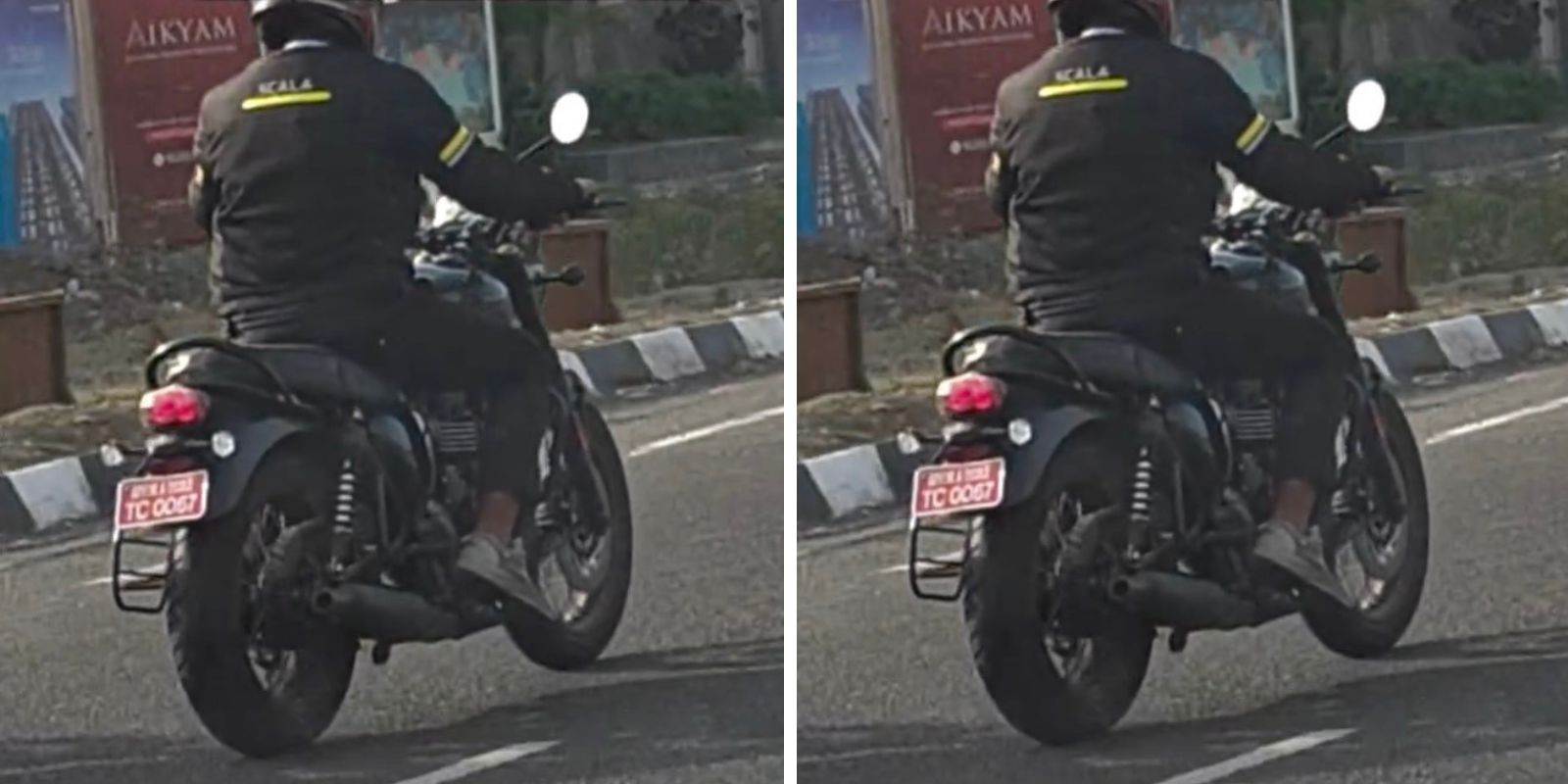 Triumph Bonneville 400 Spied