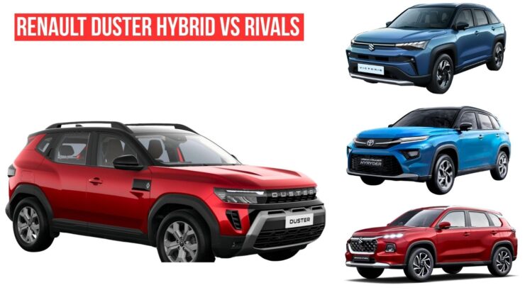 Renault Duster Hybrid vs Grand Vitara, Hyryder And Victoris : Detailed Comparison