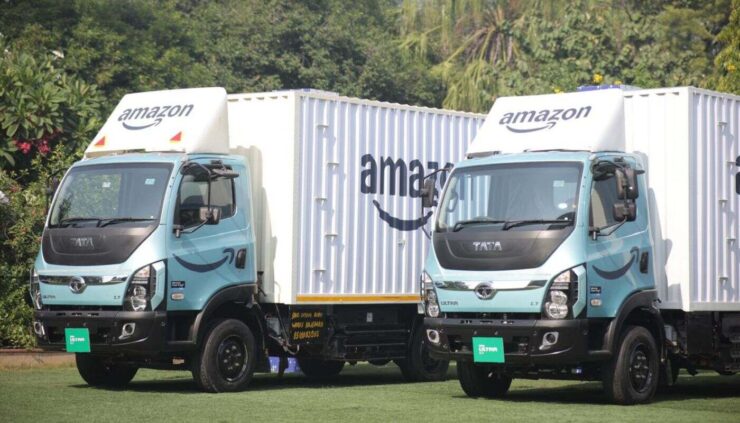tata amazon electric truck deployment 1